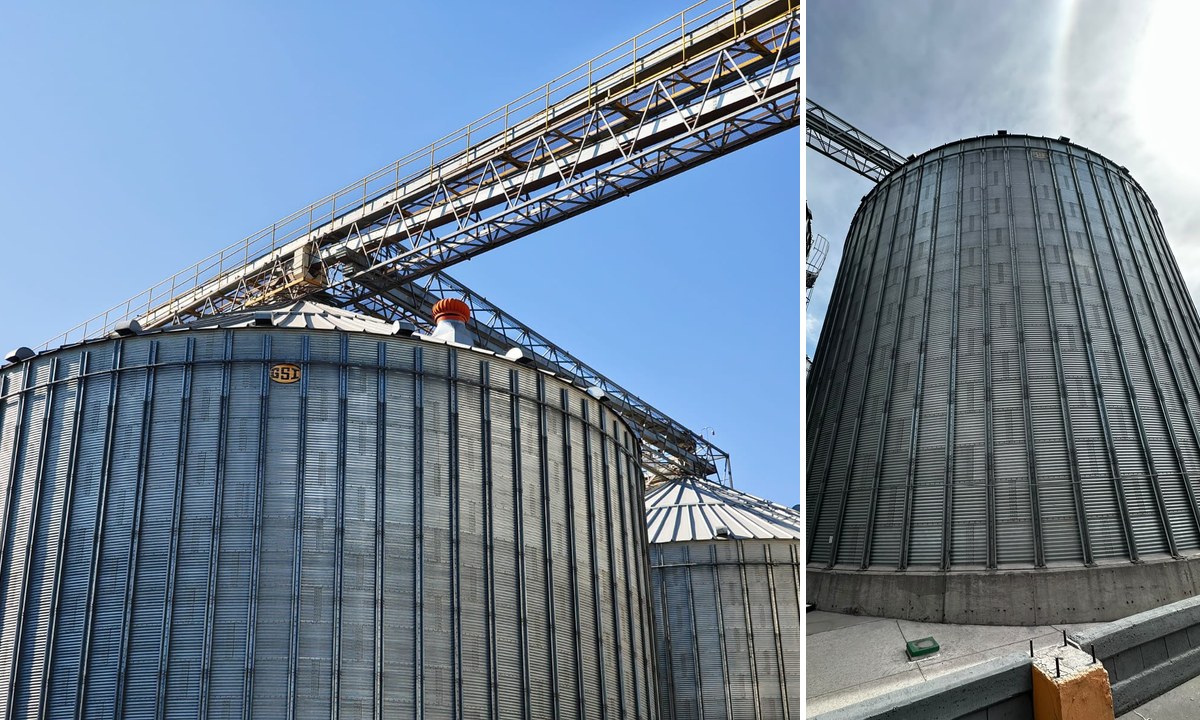 Collage de silos y centros de acopio